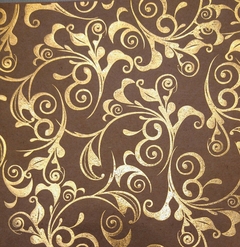 20 hojas Craft con dorado ARABESQUE 15x15cm