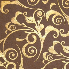 20 hojas Craft con dorado ARABESQUE 15x15cm - comprar online