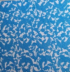 24 hojas papel OKOSHI azul 15x15cm simple faz .Japones - Hojas de Arte Origami