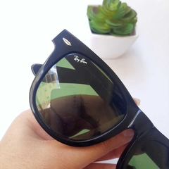 Óculos de Sol Ray-Ban Wayfarer RB2140 Black Piano Acetato na internet