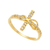 ANEL CRUZ DO INFINITO COM ZIRCÔNIAS. SEMIJOIA OURO 18K (60155). - comprar online