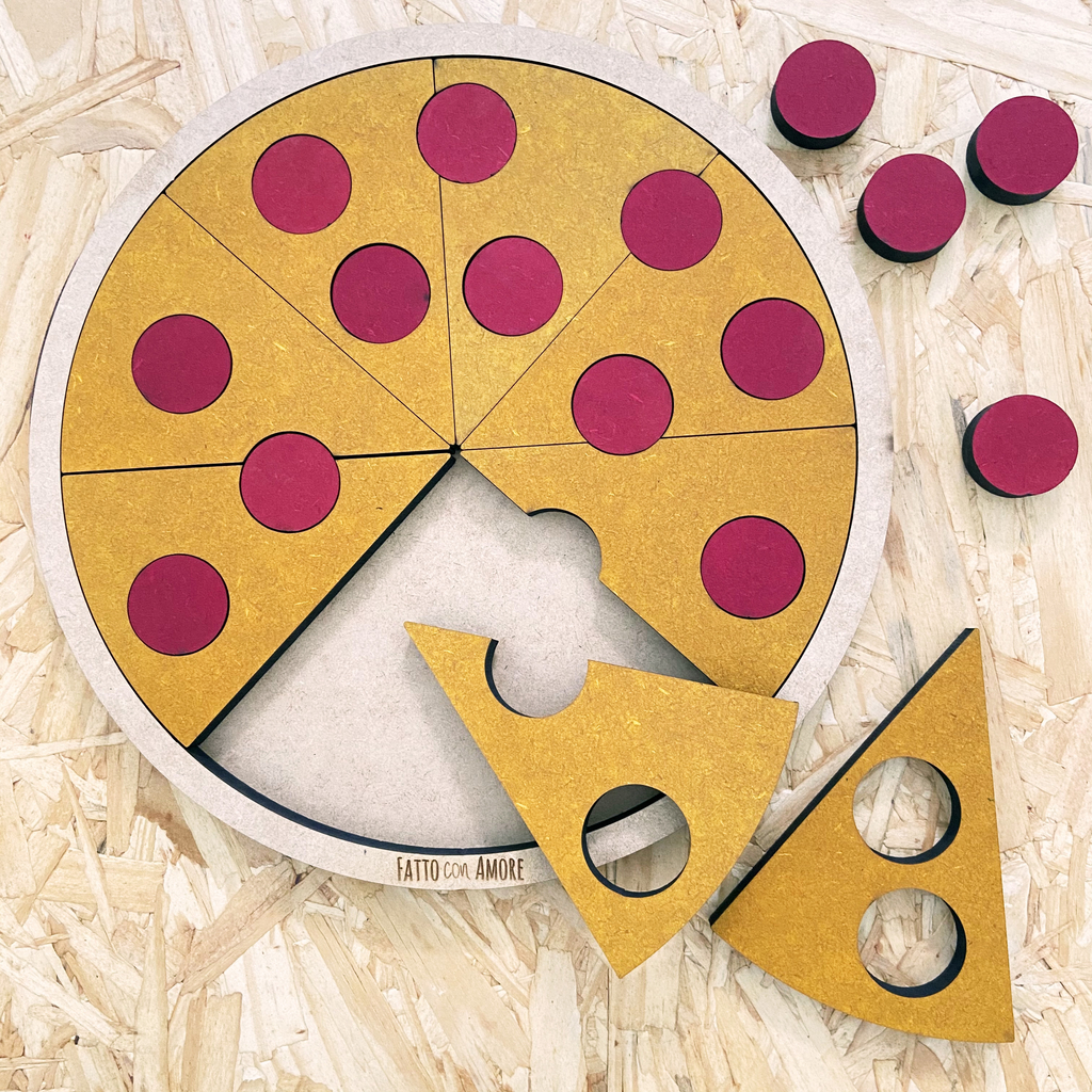 Dividindo a pizza: jogo educativo