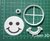 Cortante cara sonriente collage 6cm emoji