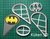 Cortante Bati señal 9cm Super Heroe Batman collage