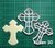Cortante cruz mod1 10cm doble Comunion Bautismo iglesia - comprar online