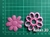 Cortante flor redondeada 5cm marcadores fondant