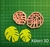 Cortante hojas 5 y 4 cm marcadores fondant hawaianas mod7