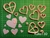 Set Cortantes Corazones x11 de 0,5 a 5,5cm Corazon Amor San Valentin tetera - comprar online