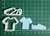 Cortante Set Camiseta 3cm Y Botin 4cm Remera Futbol Ropa