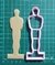 Cortante Premio Oscar Cine Hollywood Estatuilla 12cm Peli