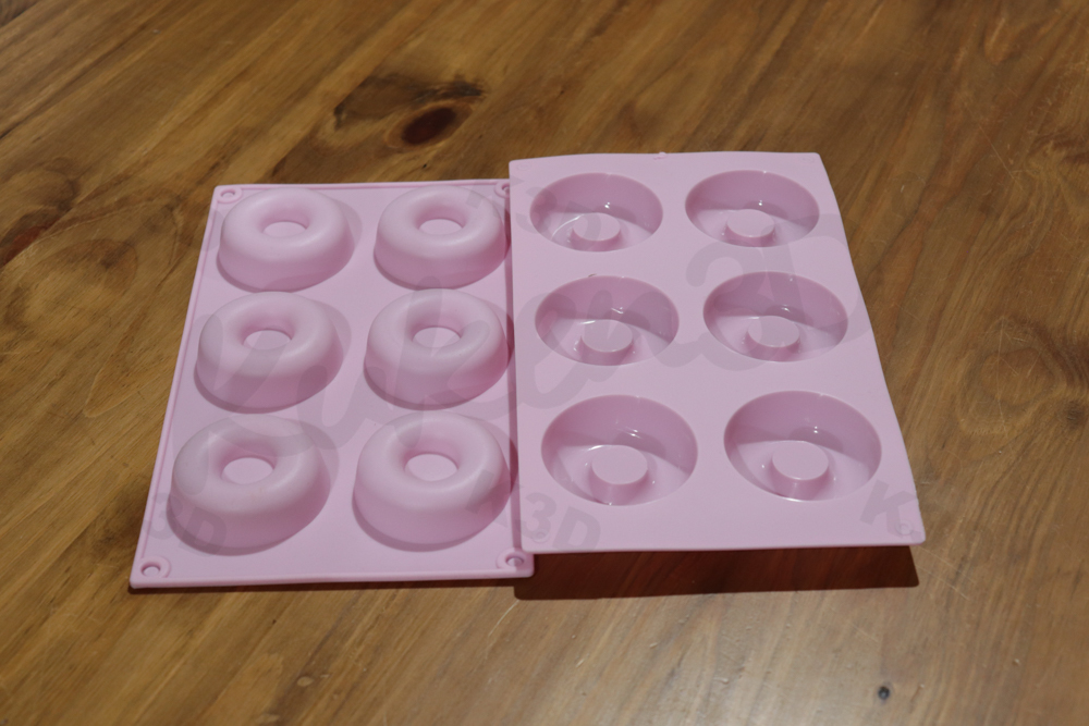 Molde silicona donas x6 donuts - Cortantes KUKEN 3D