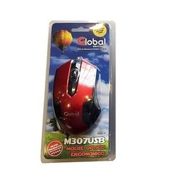 Mouse Optico Con Cable Usb Colores Scroll Global M307usb