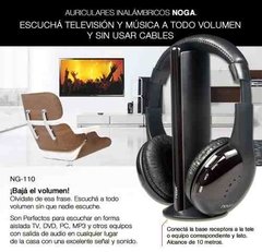 Auriculares Inalambricos Tv Pc Radio Fm Mic Kolke Kaw-100