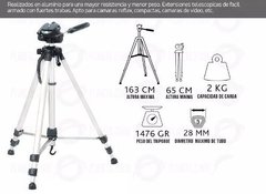 Tripode P/ Camara Fotos Filmadora Daza 1.63 M 2kg Con Bolso - comprar online