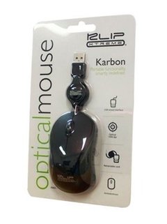 Mouse Klip Karbon Kmo-113 1000dpi Ambidiestro Usb Retráctil en internet