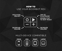 Parlante Portátil Bluetooth Boombot Rex Clip Bicicleta Skate en internet