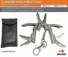 Pinza Llavero Multiuso 5 Usos Acero Inoxidable Estuche Ps704 - comprar online