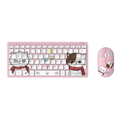 Mini combo de teclado y mouse inalámbricos para chicos