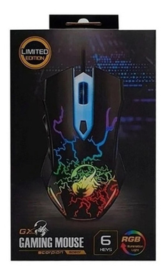 Mouse Gamer Gx Scorpion Spear 6 Botones Rgb 2000 Dpi - dotPix Store