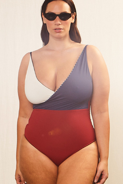 Imagem do Body/ Maiô Louise Dupla Face Navy PB