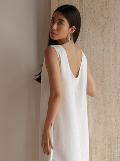 Vestido Rica Linho Off White - Marca De Biquini - Feita para a mulher real, que valoriza suas marcas.