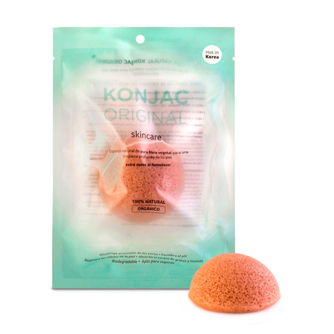 ESPONJA FACIAL ARCILLA ROSA - KONJAC