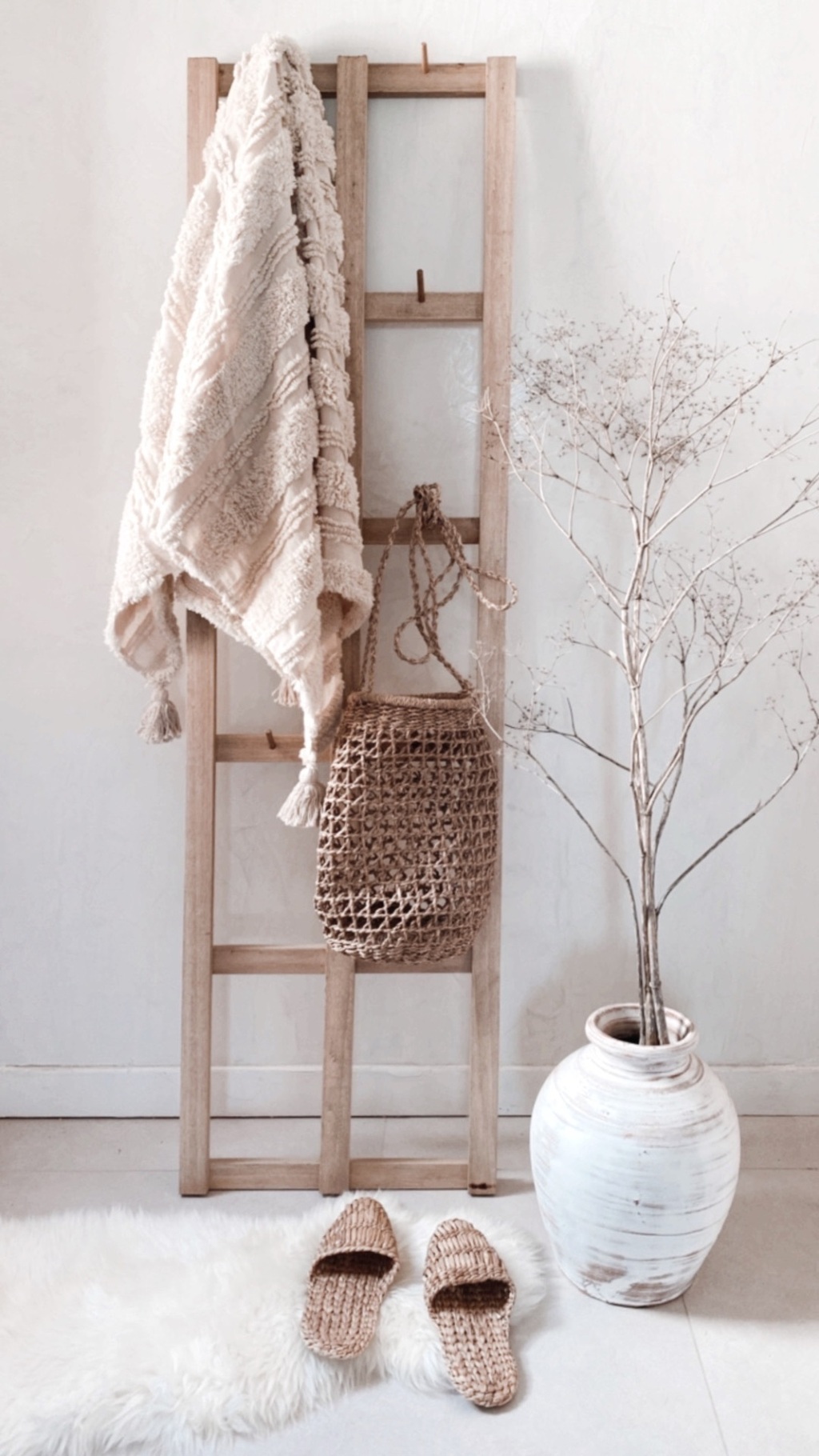 Perchero de álamo dos modulos