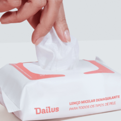 LENÇO MICELAR DEMAQUILANTE COM 25 UNIDADES - DAILUS - comprar online