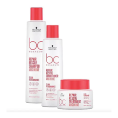 KIT BC CLEAN REPAIR RESCUE - SHAMPOO 250ML + CONDICIONADOR 200ML + MÁSCARA 200ML