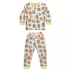 Pijama blusa e calça em suedine Cachorro - Up Baby - Pequeno Benedito