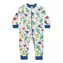 Macacão Pijama em Suedine Dinossauro - Up Baby