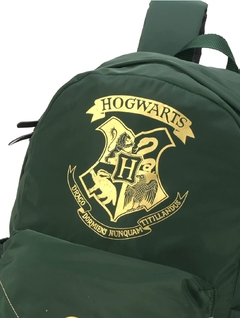 Mochila Harry Potter, Hogwarts, Verde - Pequeno Benedito