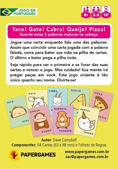 Jogo Taco Gato Cabra Queijo Pizza - PaperGames - comprar online