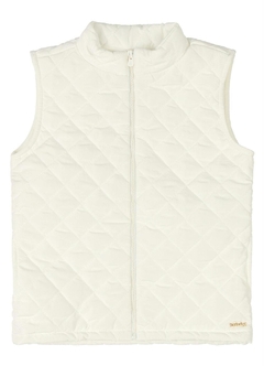 Colete em Tecido Texturizado - Branco - Up Baby - comprar online