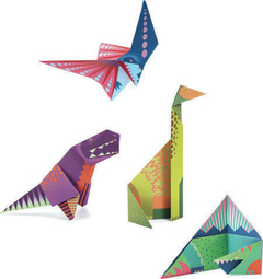 Dinossauro Origami - Dobradura - Djeco - Pequeno Benedito