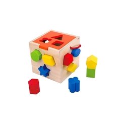Cubo para Encaixe de Madeira - Tooky Toy