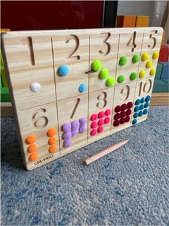 Tabuleiro de contagem Montessori N°1 - Criando