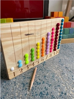 Tabuleiro de contagem Montessori N°2 - Criando