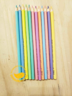 Lápis de Cor Mega Soft Tons Pastel 12 Cores - Tris na internet