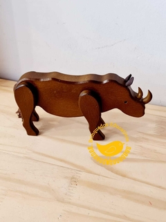 Rinoceronte de Madeira Articulada - Clora