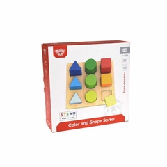 Classificador de cores e formas - Tooky Toy - Pequeno Benedito