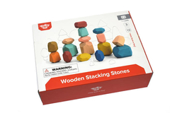 Empilhando pedras de madeira - Tooky Toy