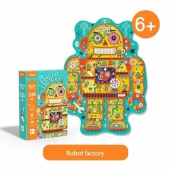 Quebra-cabeça divertido Fábrica de Robôs - Mideer