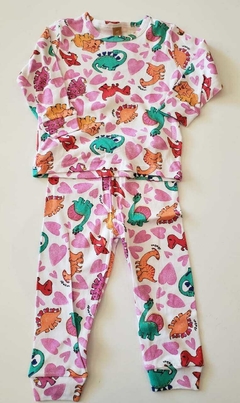 Pijama blusa com calça em suedine Dinossauro - Up Baby