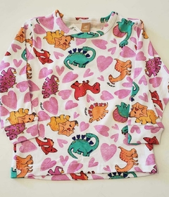 Pijama blusa com calça em suedine Dinossauro - Up Baby - comprar online