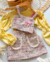 Imagem do Conjunto de saia tweed e blusa amarelo com laço