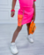 Conjunto de short saia e blusa rosa com laranja Lavínia - Estilosa Kids / Loja Online Moda Infantil