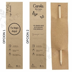 Lapiz de madera Grabado + Packaging blister en internet