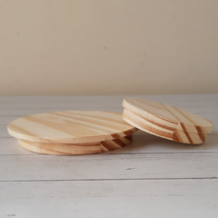 Tapa en madera de pino 5 a 7 cm