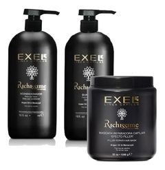 Combo Richissime Exel Shampoo + Acond + Másc 1000ml - comprar online
